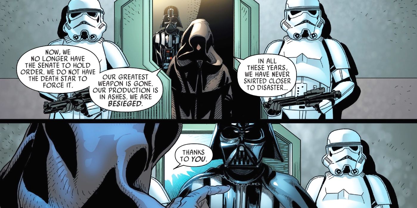 Why Palpatine Blamed Darth Vader For The Death Star's Destruction