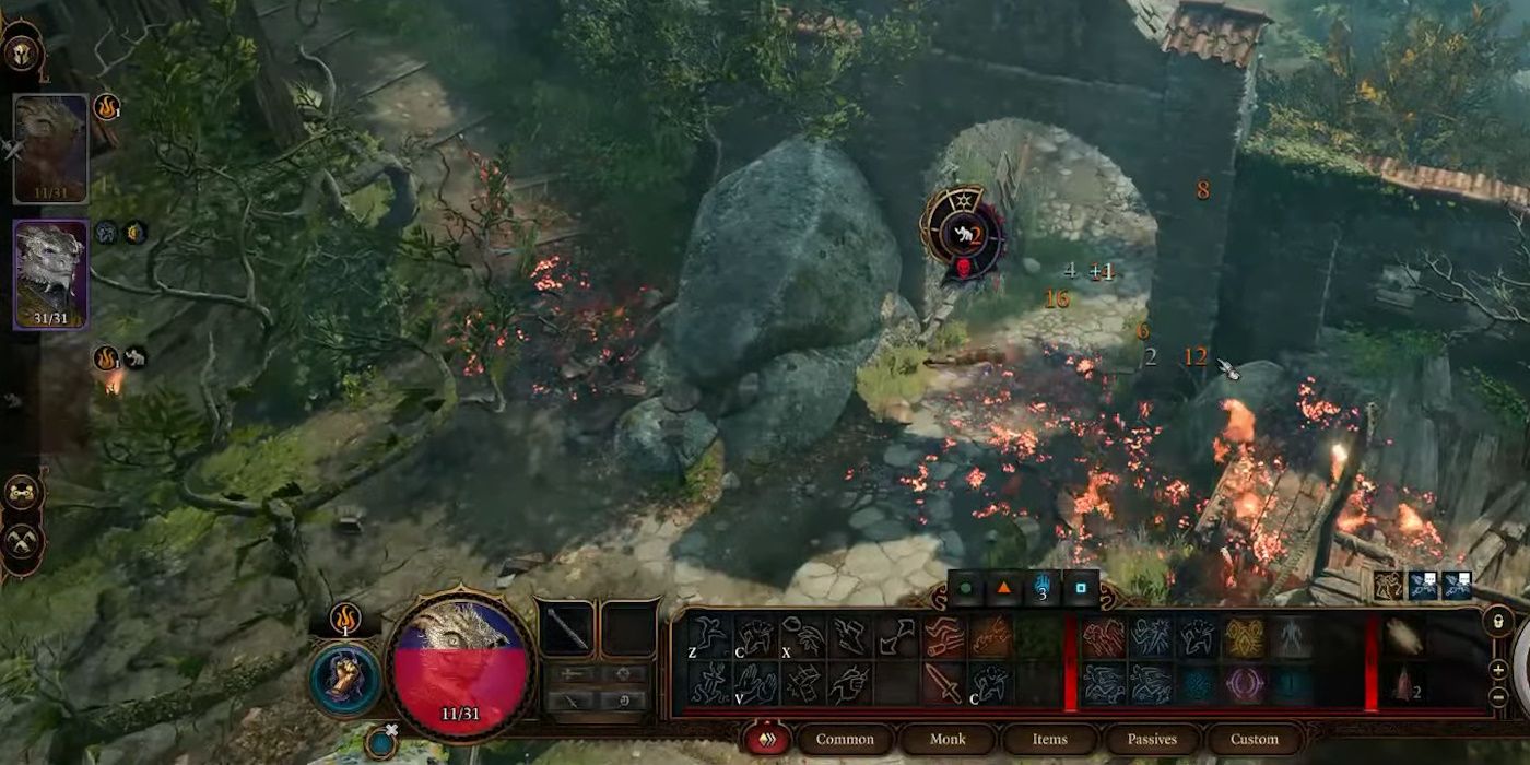 Baldur&rsquo;s Gate 3 tactician mode shows a fiery explosion as both player characters are killed by goblins