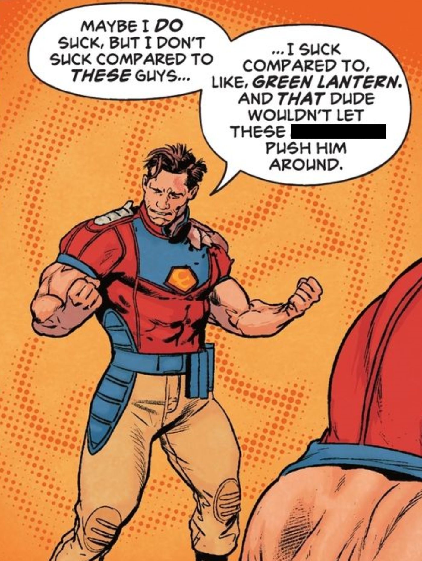 Peacemaker admires Green Lantern DC