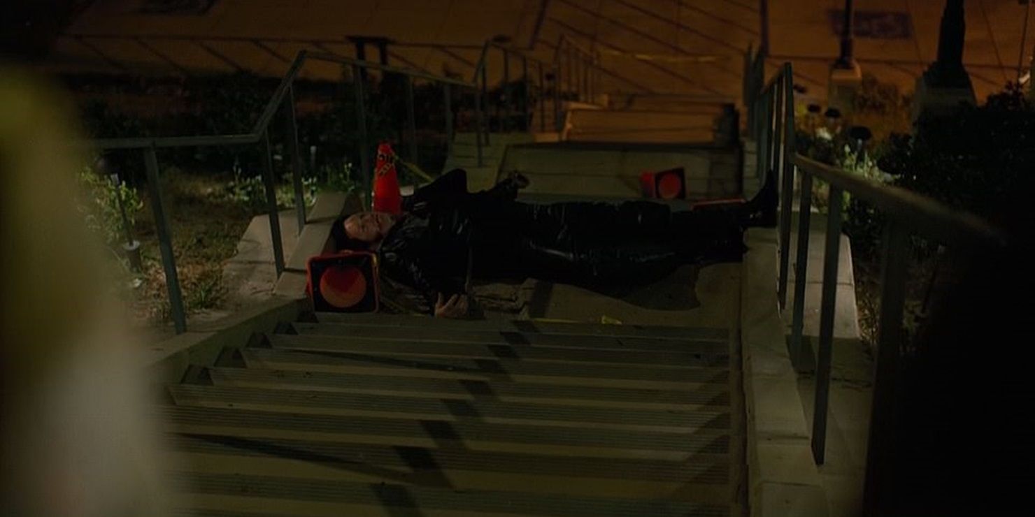 Perry dead on the steps in Big Little Lies