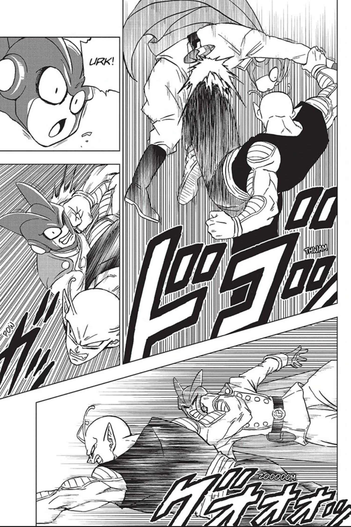 Piccolo melawan Gamma 2 di manga Dragon Ball Super