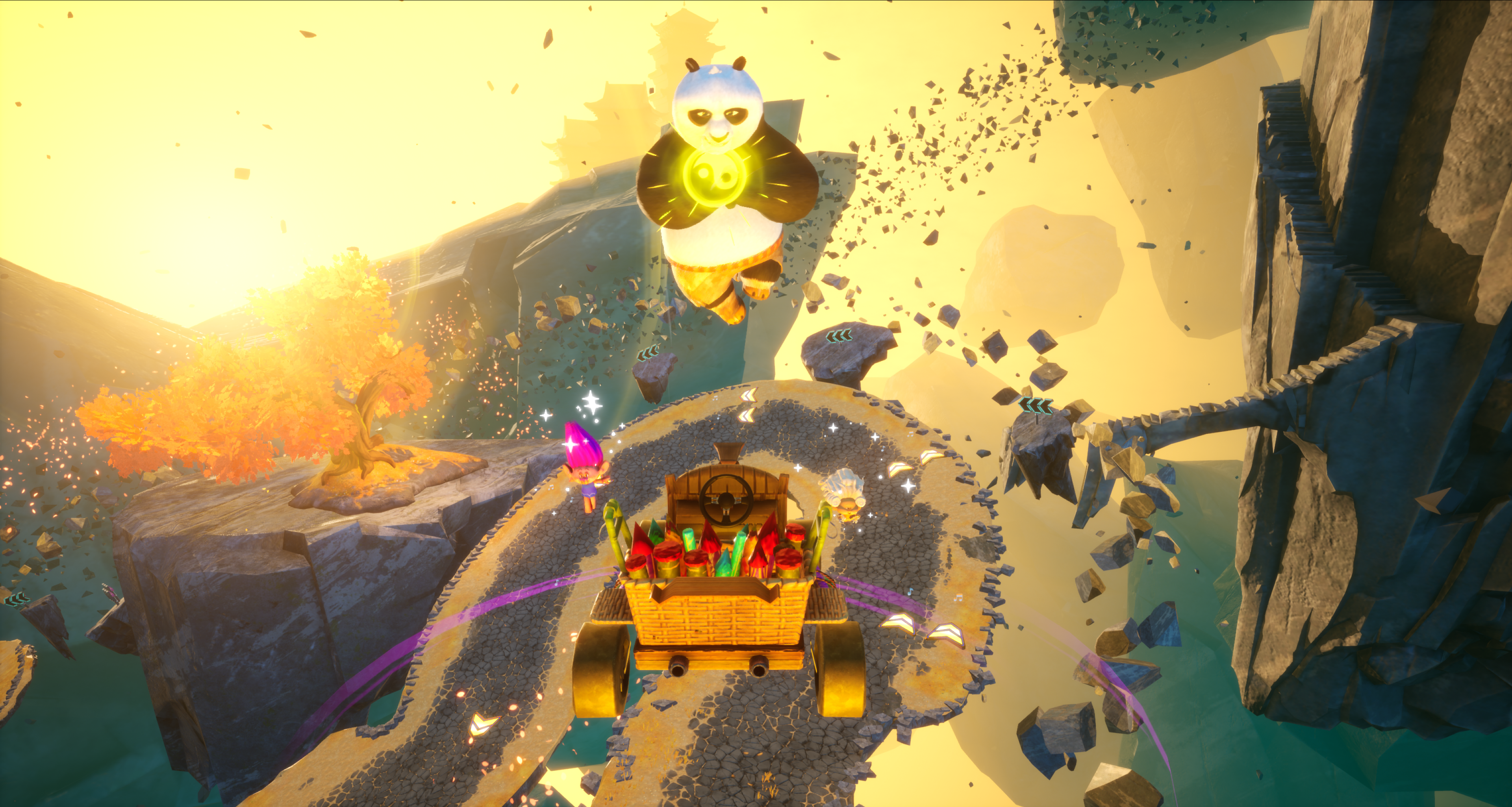Po in the Spirit Realm in DreamWorks All-Star Kart Racing