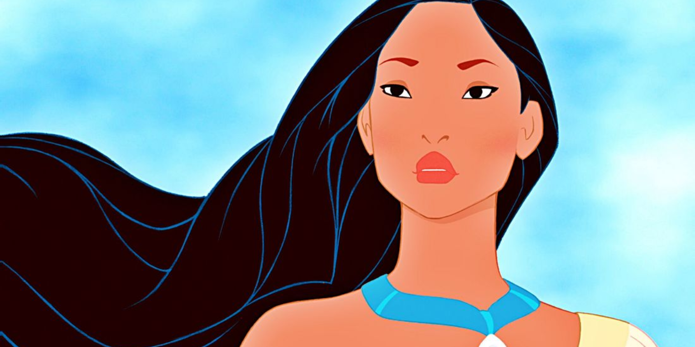 Pocahontas Wearing Her Necklace