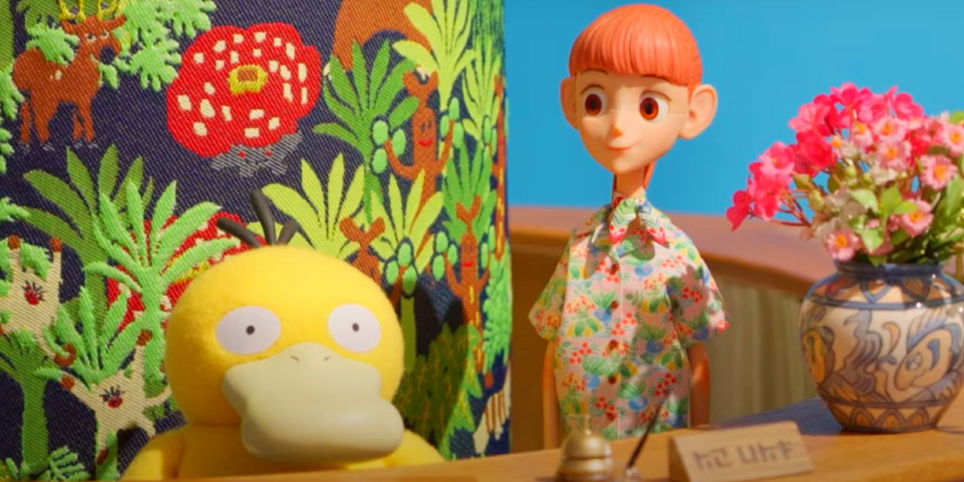 Pokémon Concierge Haru and Psyduck