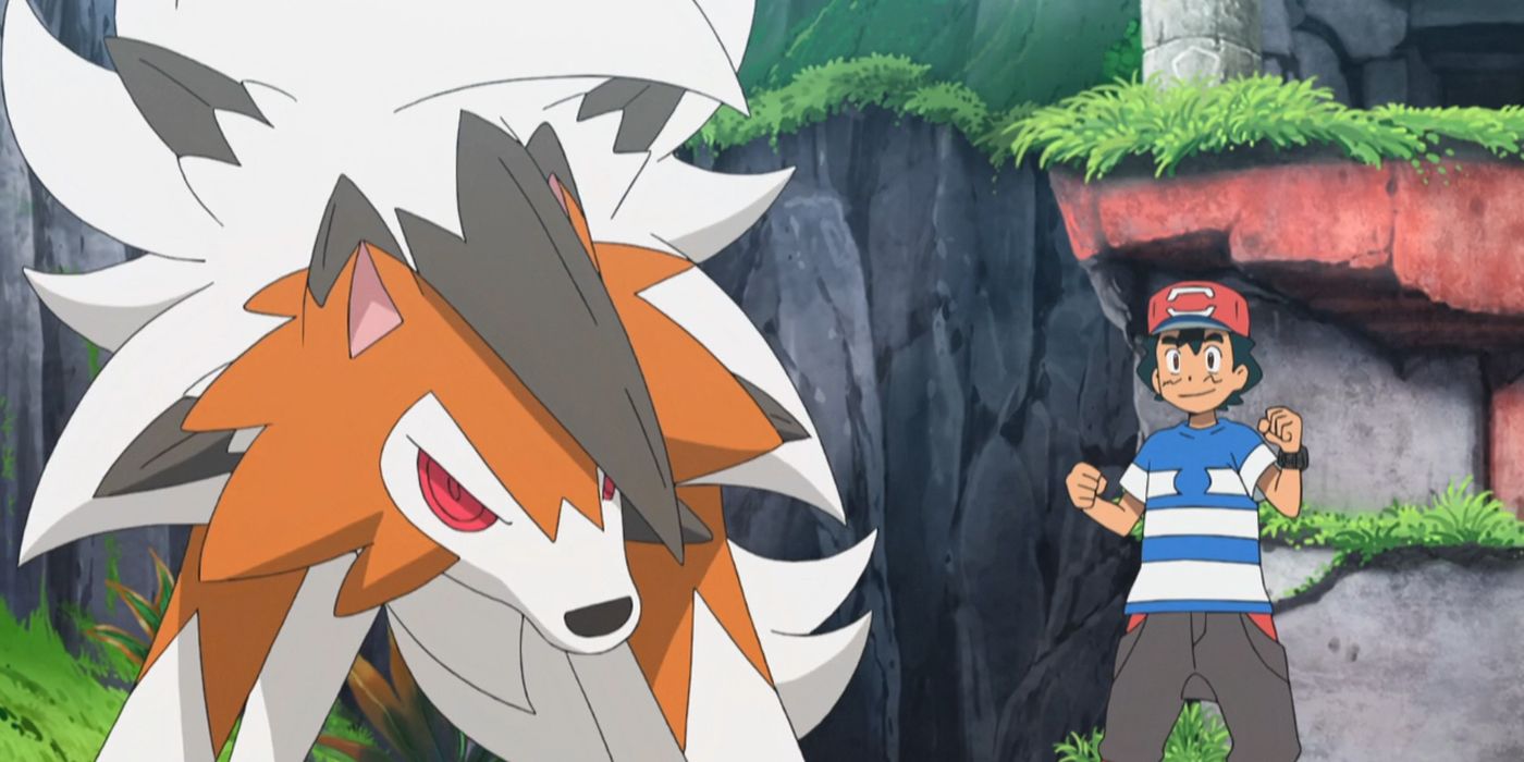 Pokemon: Ash and his Dusk form Lycanroc