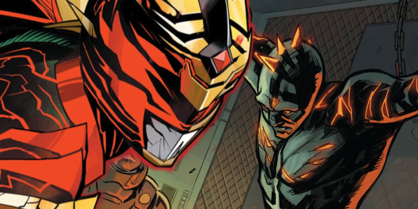 Power Rangers Lord Drakkon and a corrupted Skull.