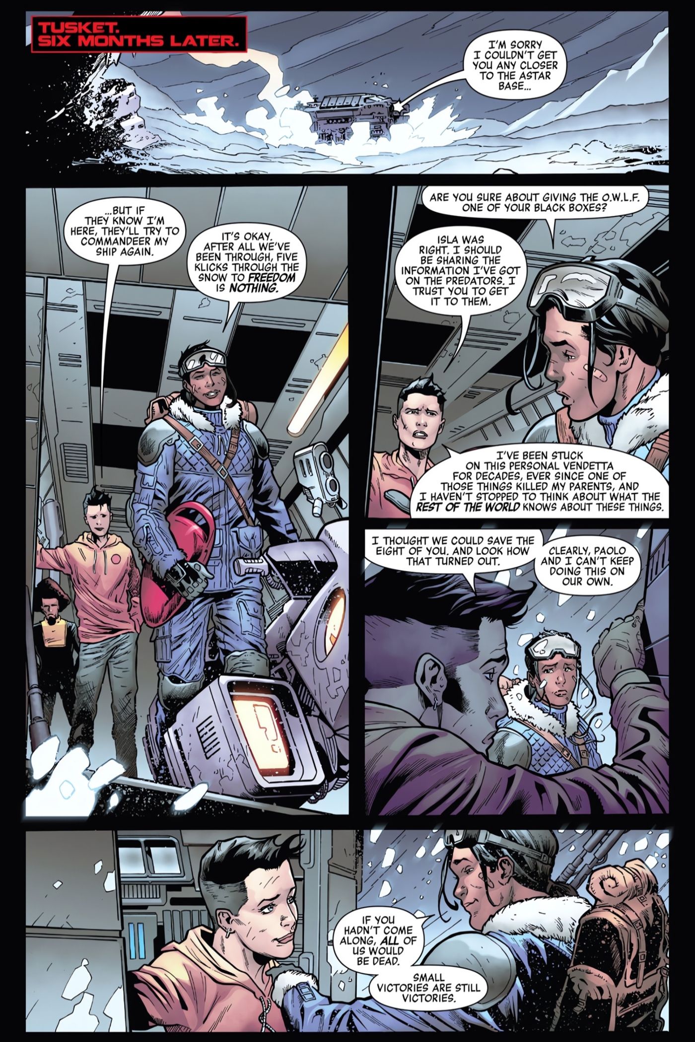 Theta giving humanity Predator-killing information.