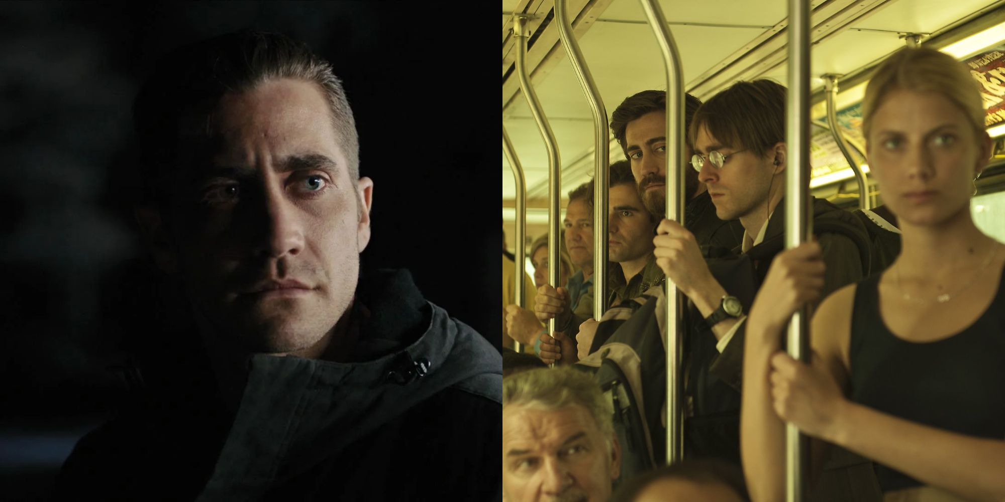 Split image of Jake Gyllenhaal in Prisoners and Enemy