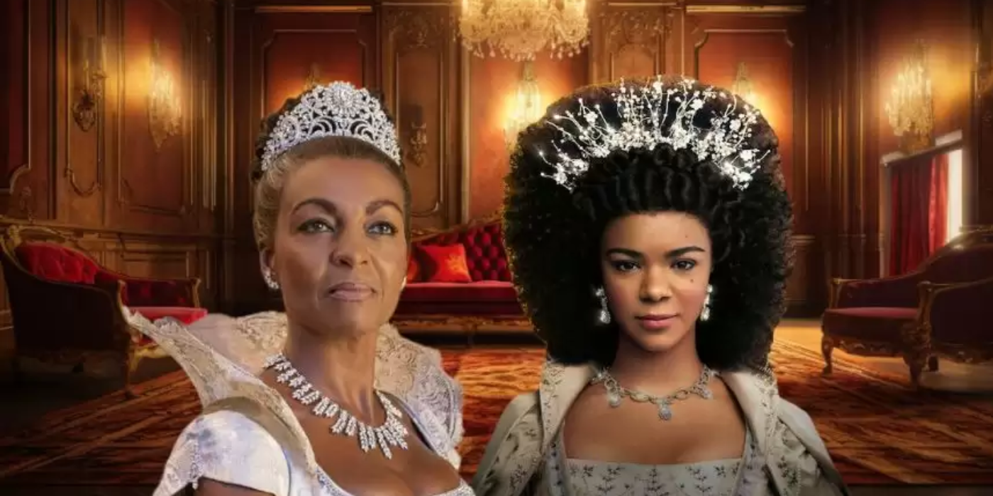 Queen Charlotte And Lady Danbury In Tiaras