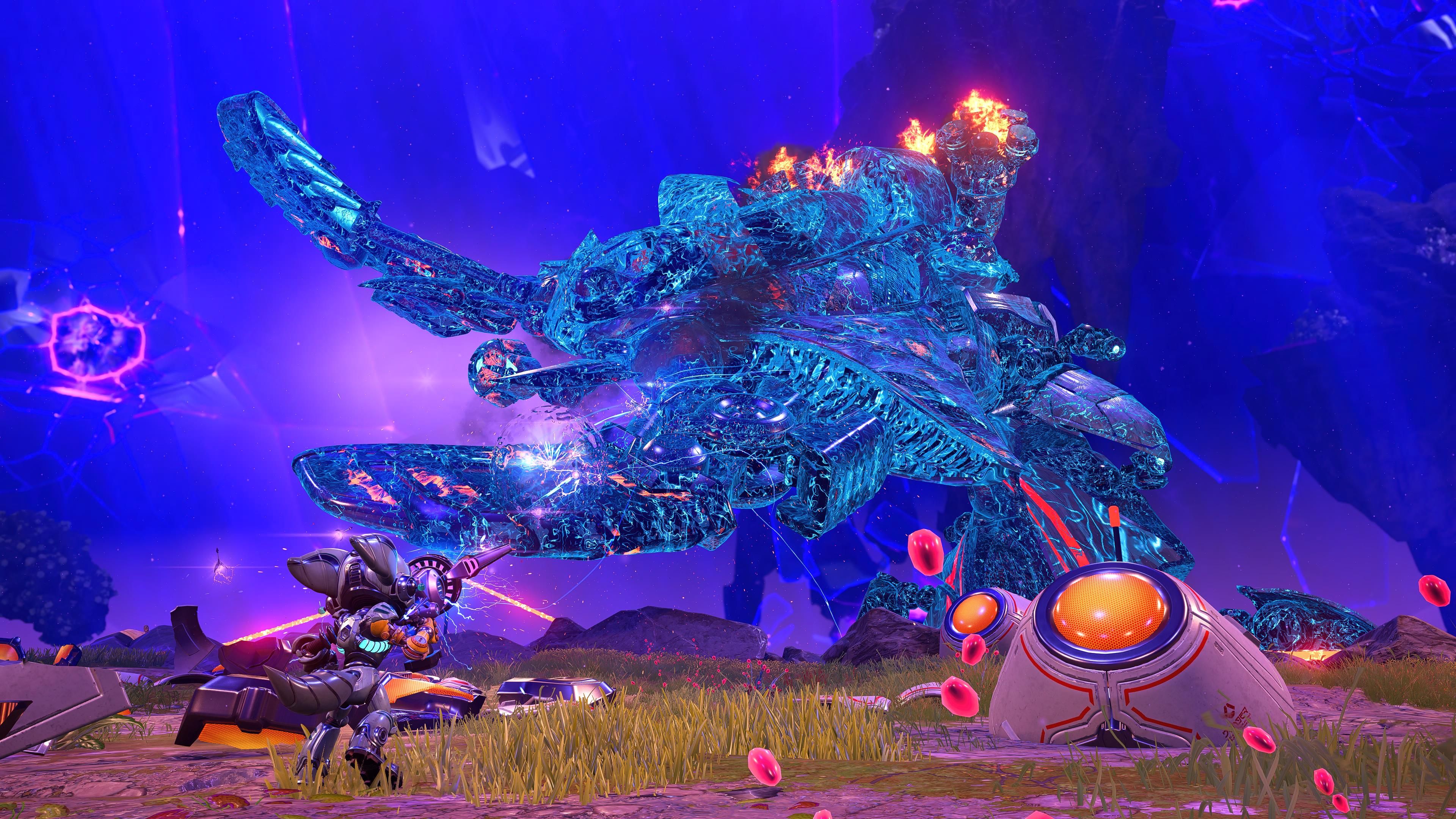 Ratchet And Clank Rift Apart Rivet Stunning Seekerpede Boss With Lightning Rod
