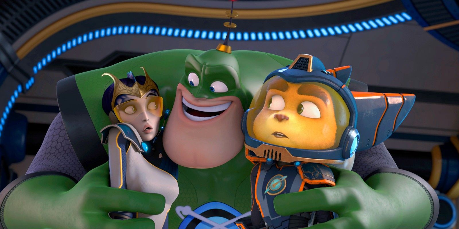 Ratchet &amp; Clank - Rift Apart Is The Wrong Game For The Series’ PC Debut - An image from the 2016 Ratchet &amp; Clank movie with Qwark and Ratchet