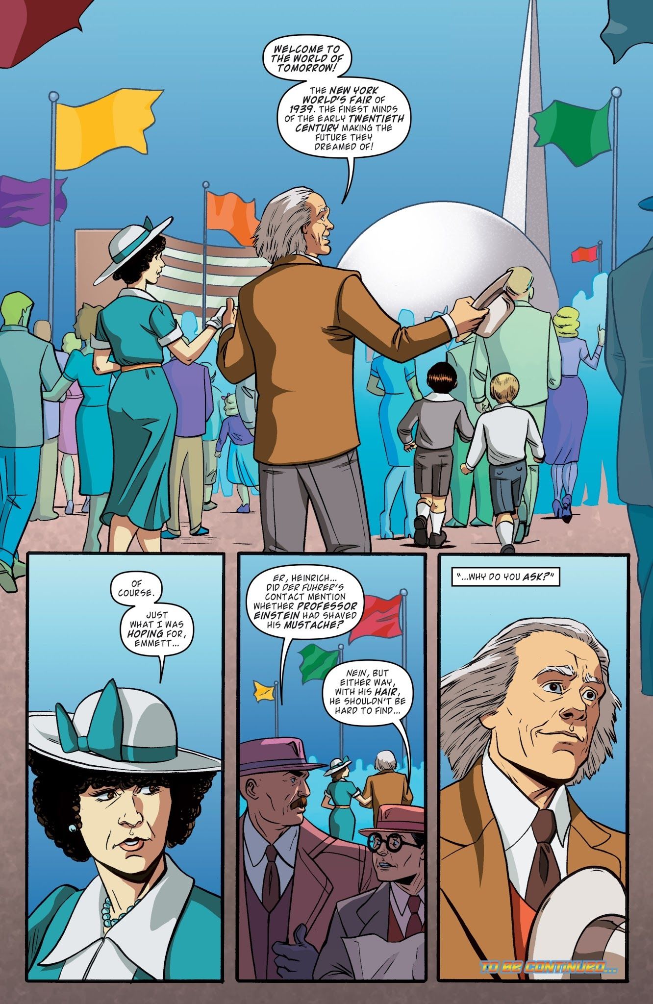 Doc Brown takes in the sights of the 1939 New York World&rsquo;s Fair