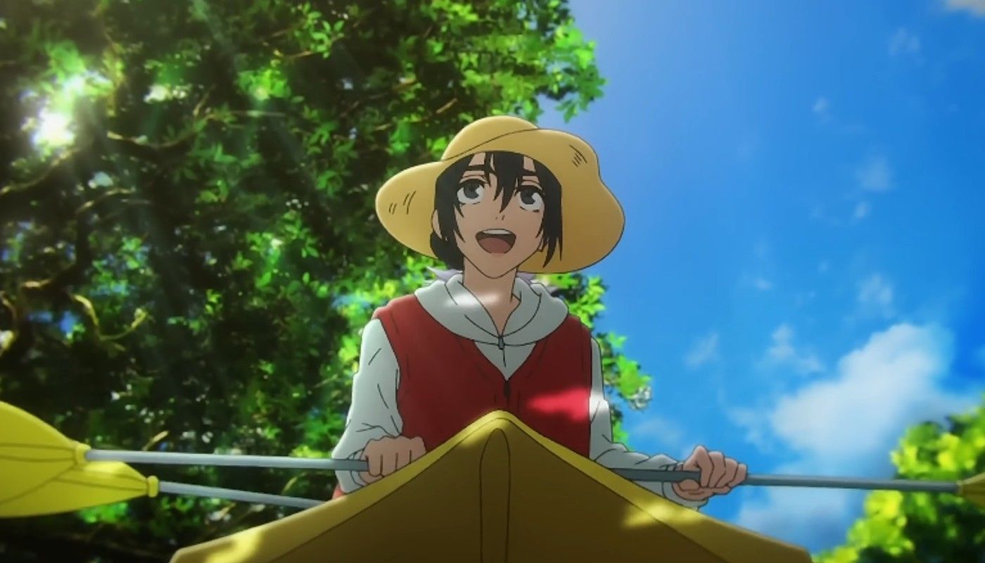 Riko goes kayaking in Jujutsu Kaisen