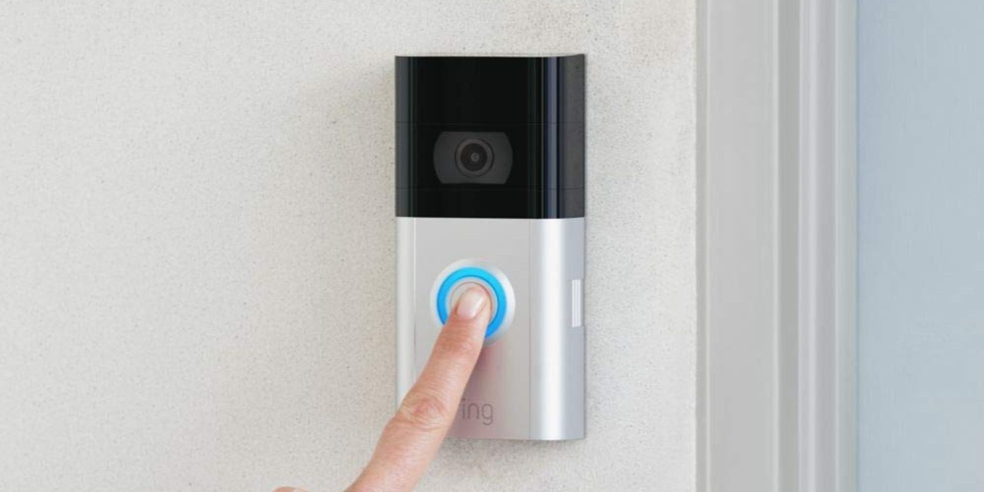 Image of Ring Video Doorbell on a wall