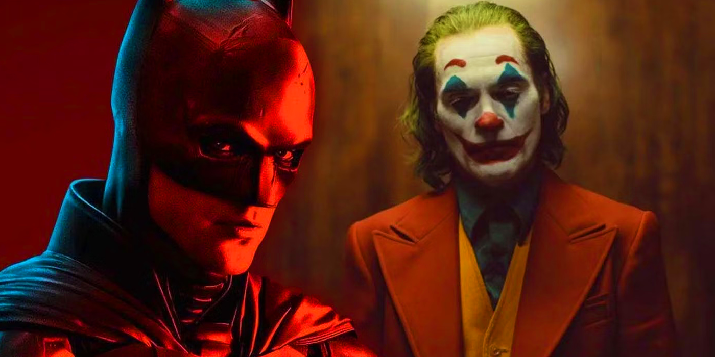 Robert Pattinson in The Batman and Joaquin Phoenix in Joker, DC Elseworlds projects