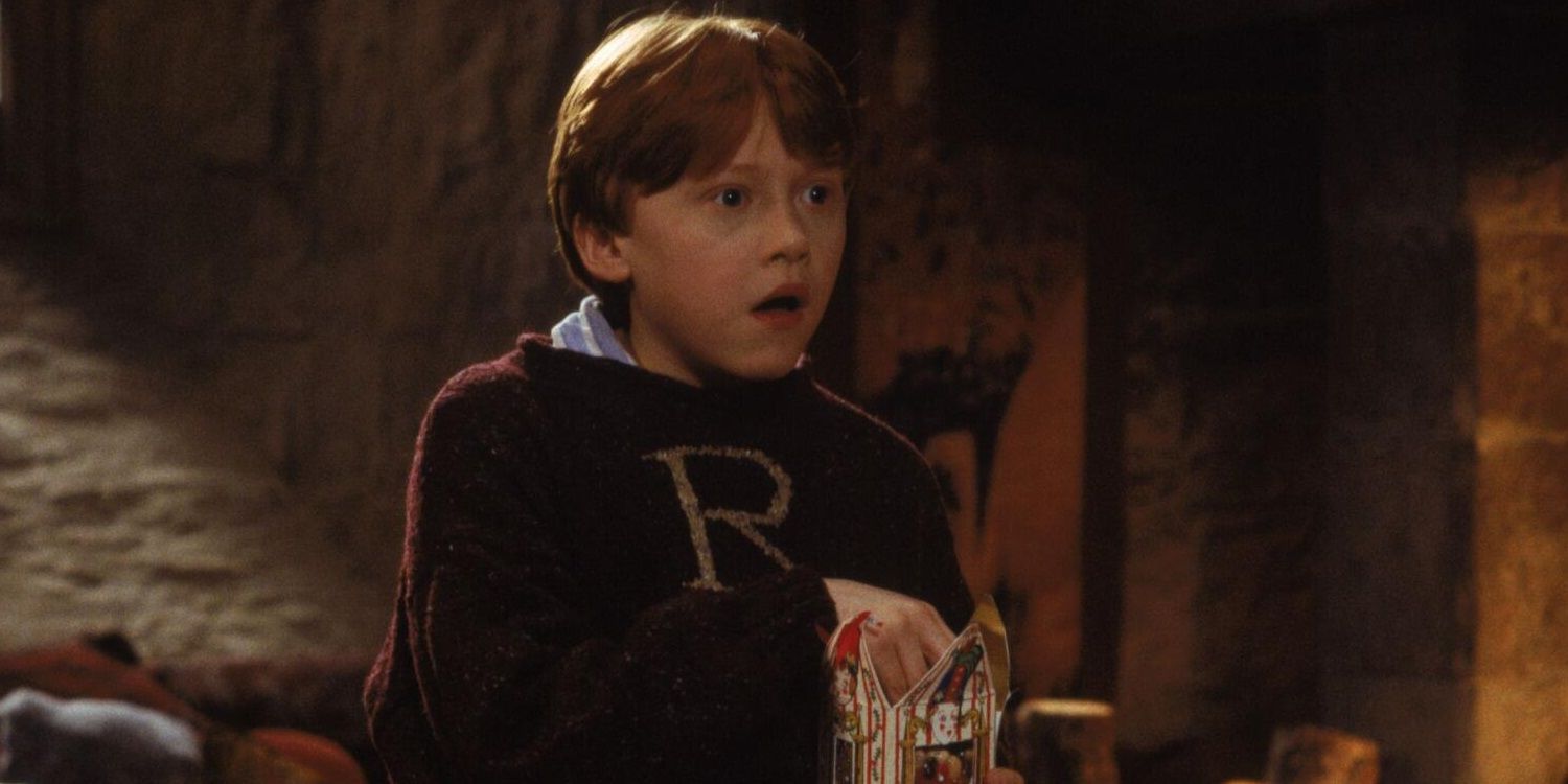 Ron Weasley eating jelly beans in Harry Potter