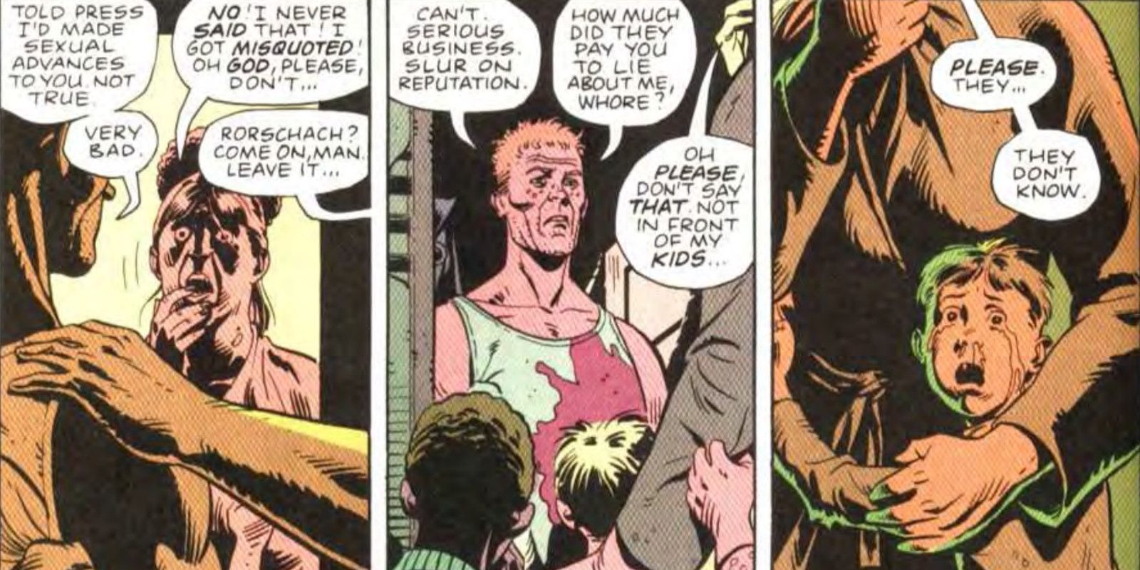 Rorschach Confronts Landlady in Watchmen