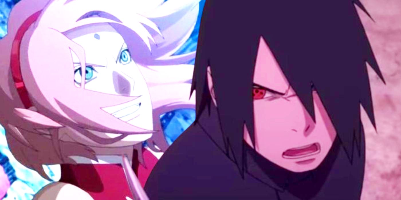 boruto pegando a sakura