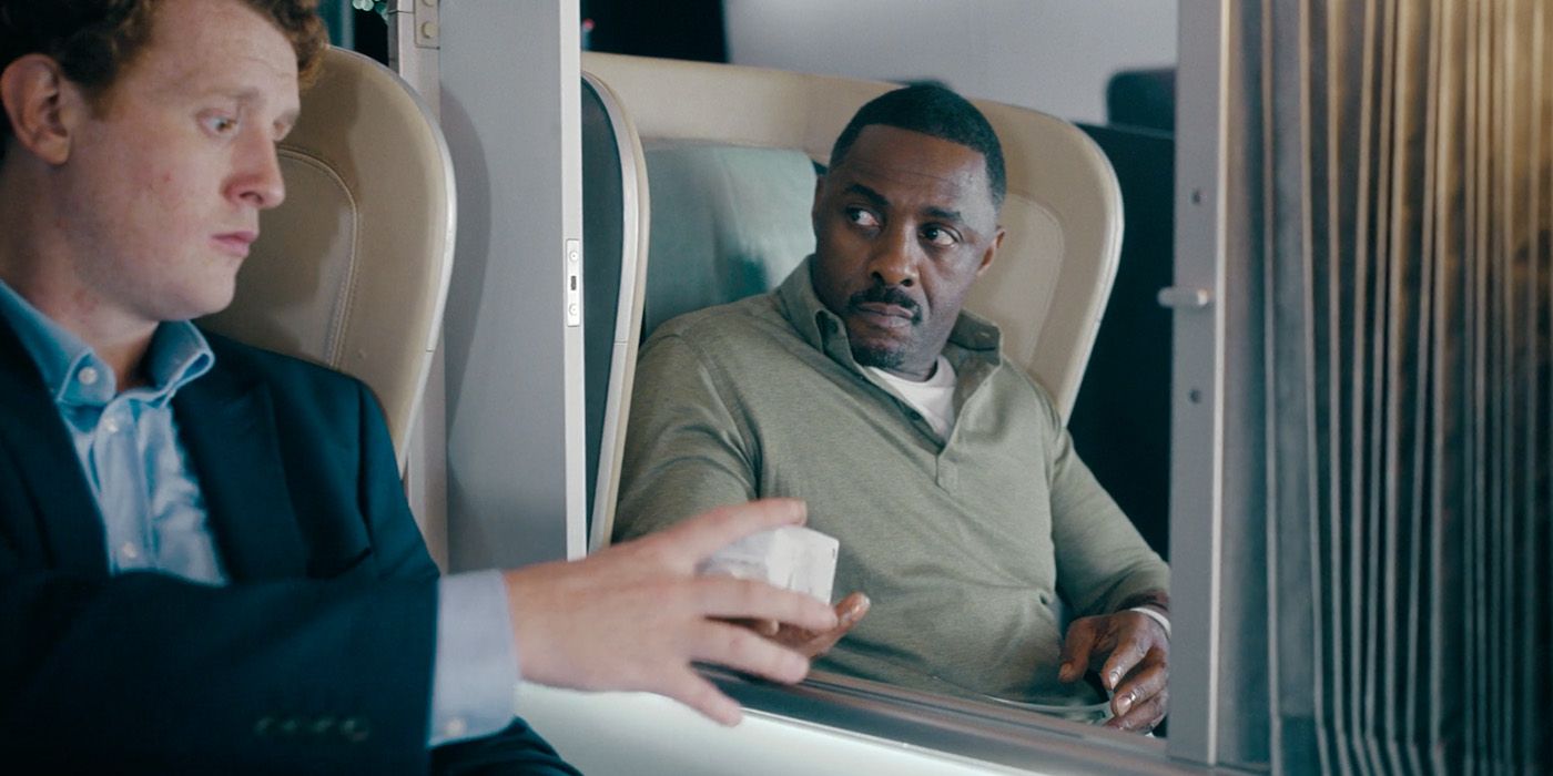 Sam inciting a revolt in Hijack episode 6 with other passengers