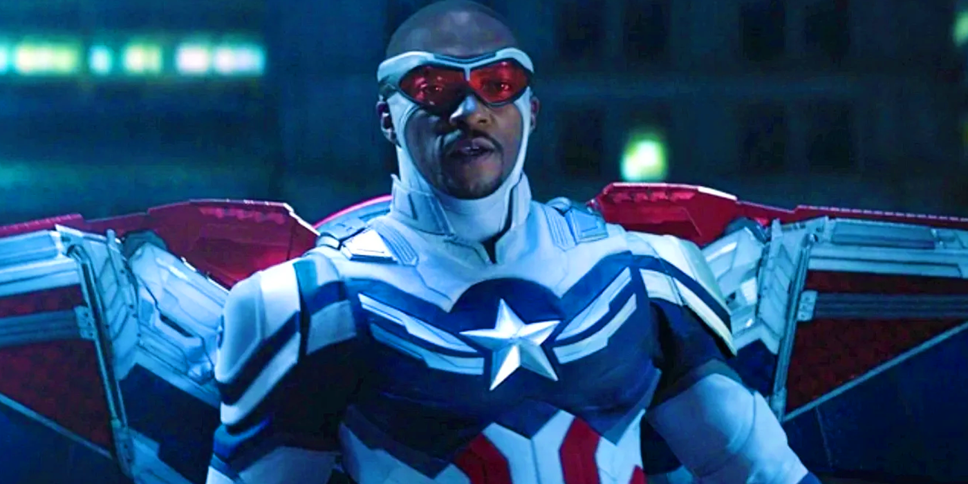 Sam Wilson in Captain America suit in The Falcon and the Winter Soldier
