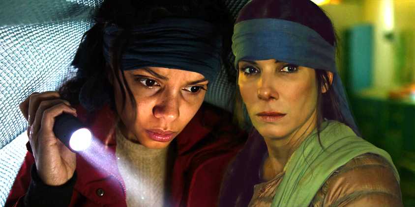 A composite image features Claire in Bird Box Barcelona and Mallorie in Bird Box