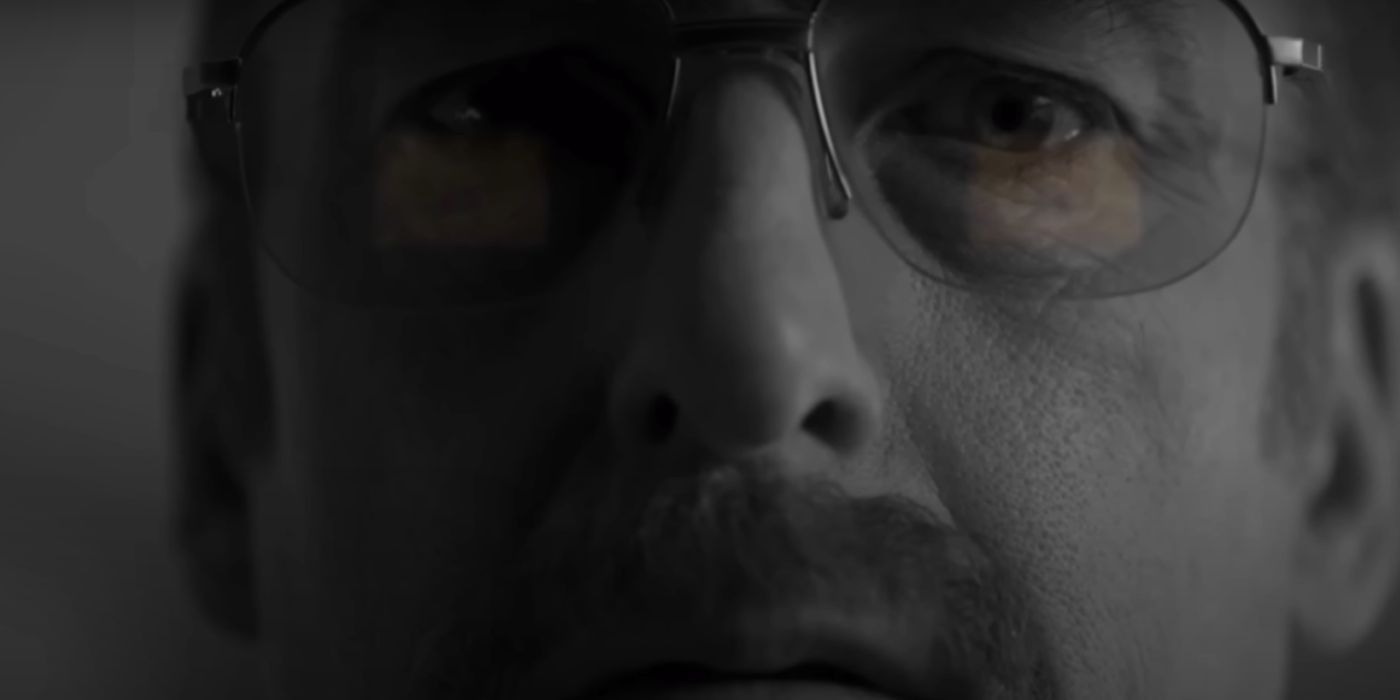 Saul staring into a laptop screen in Better Call Saul