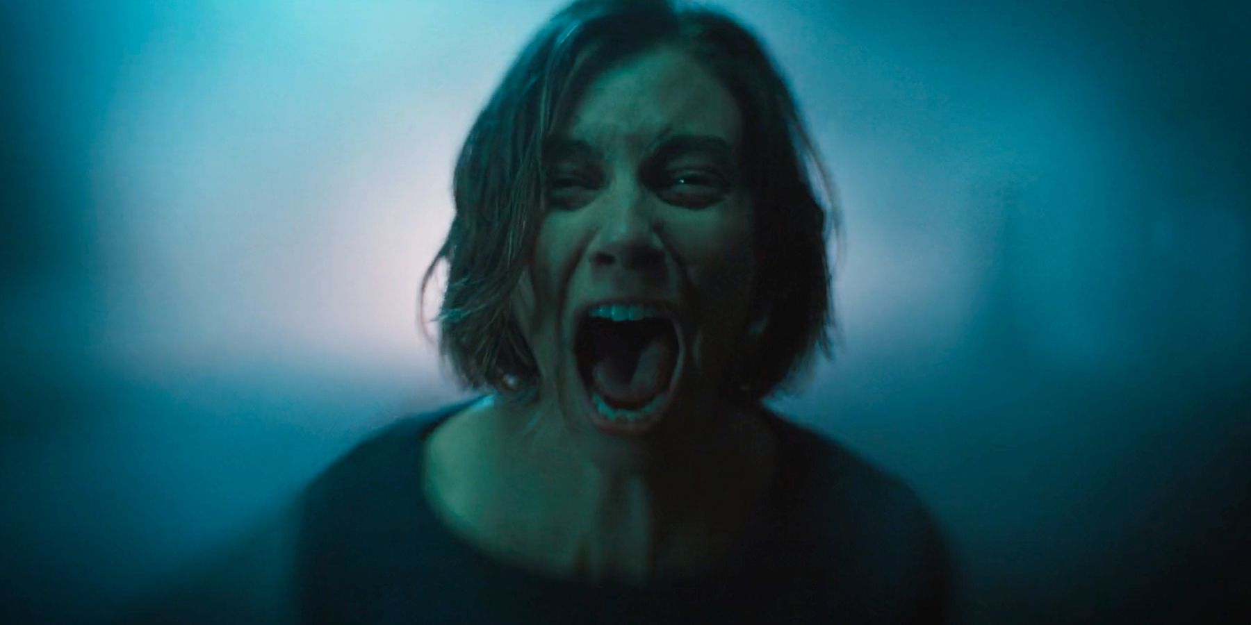 Maggie screaming at The Croat in The Walking Dead Dead City episode 5