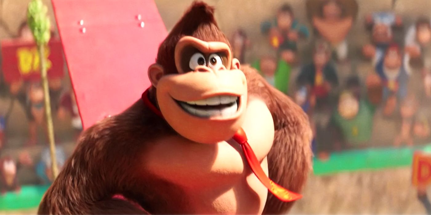Seth Rogen as Donkey Kong in The Super Mario Bros. Movie