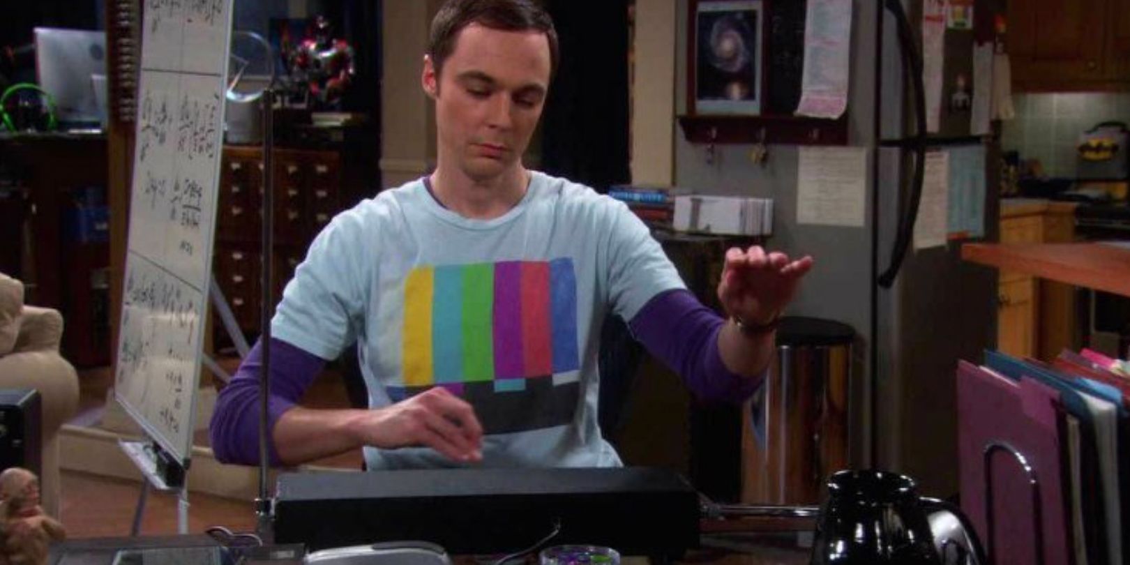 Sheldon Cooper plays the theremin in The Big Bang Theory
