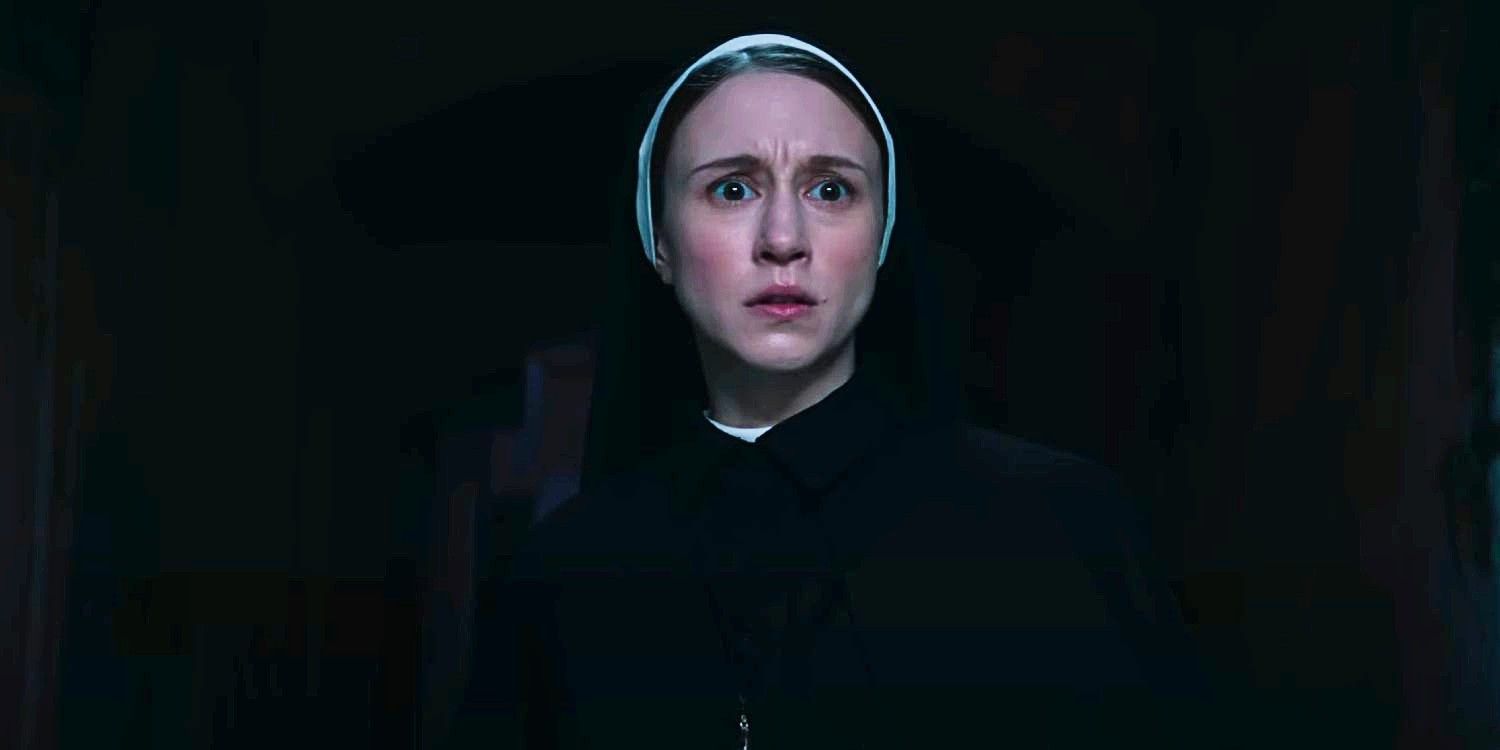 Sister Irene looking scared in The Nun 2