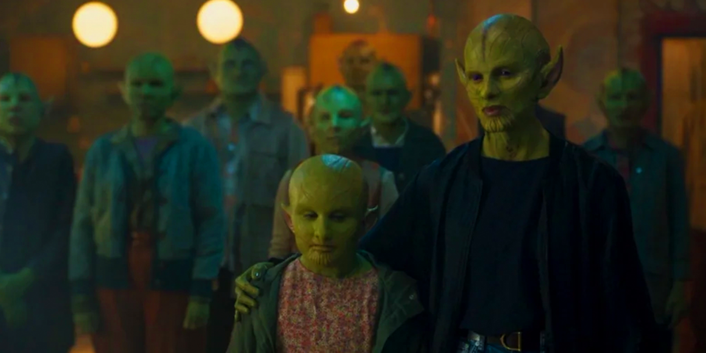 Skrull refugees in 1997 Brixton in Secret Invasion episode 2