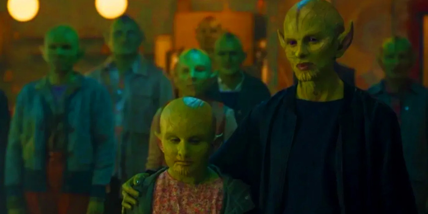 Skrull refugees in Brixton in Secret Invasion