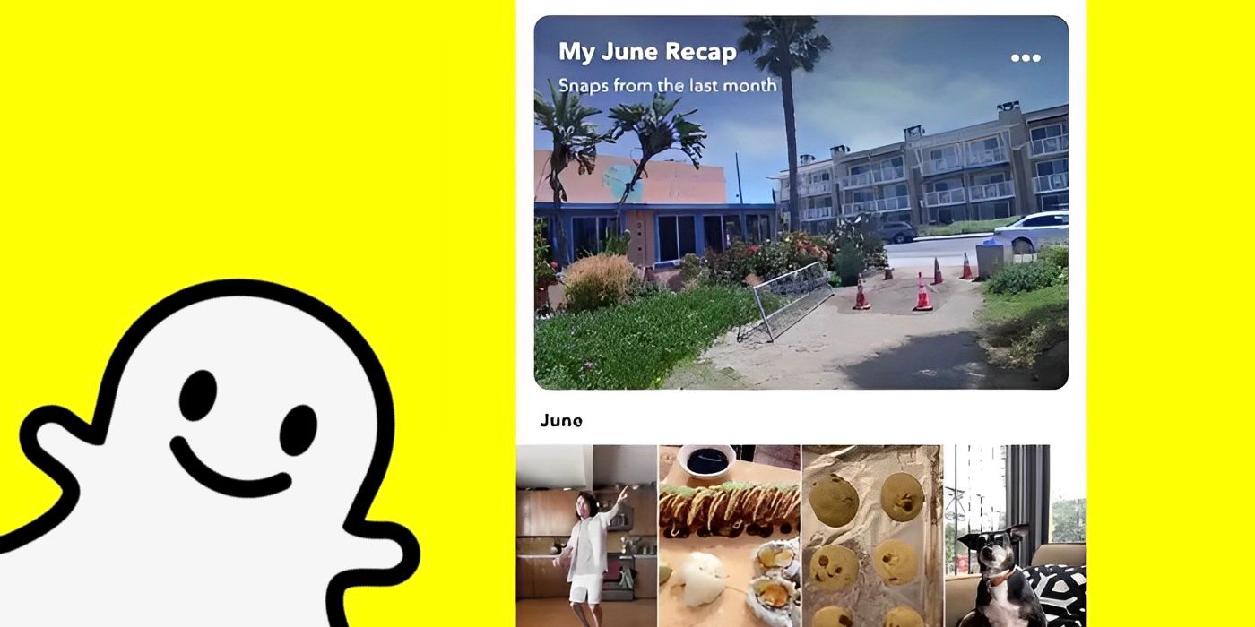 Snapchat Memories next to Snapchat Ghost