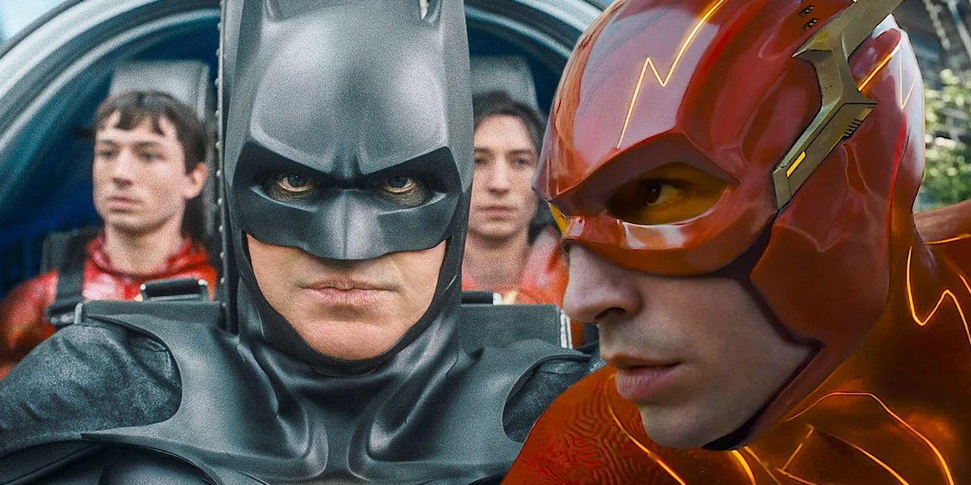 Split image of The Flash and Batman
