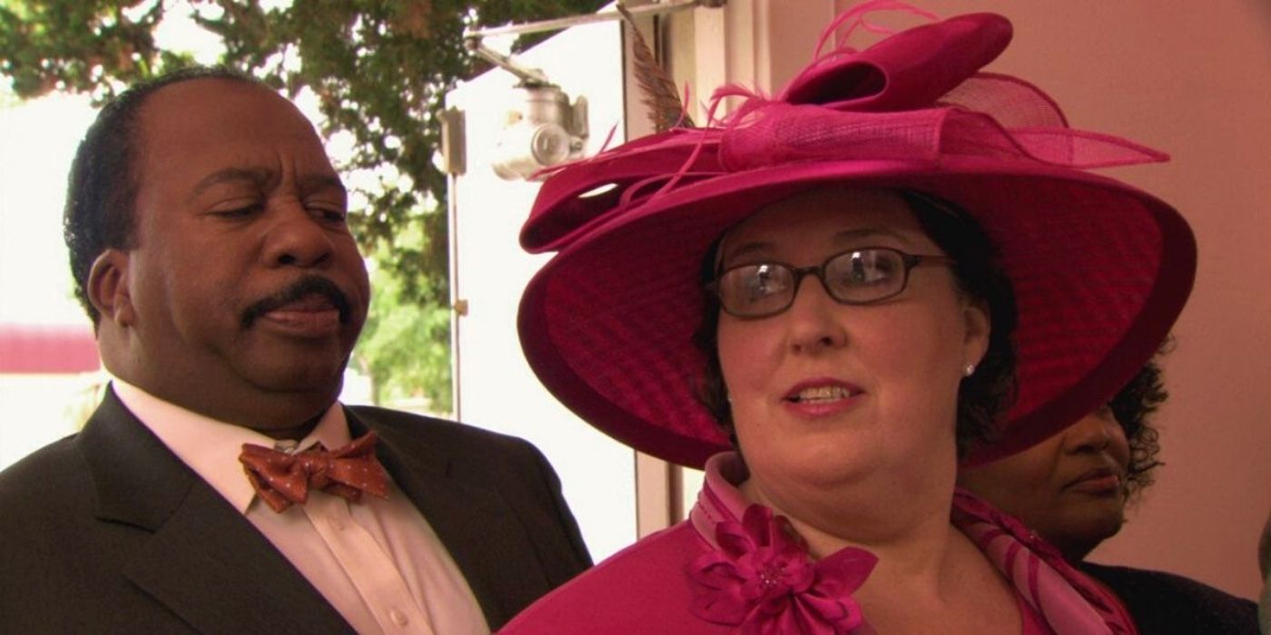 Stanley and Phyllis at Jim and Pam's wedding in The Office