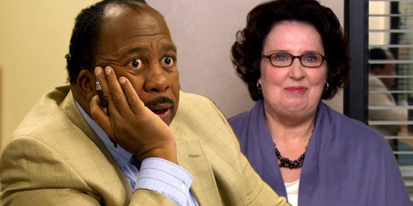 Stanley next to Phyllis The Office