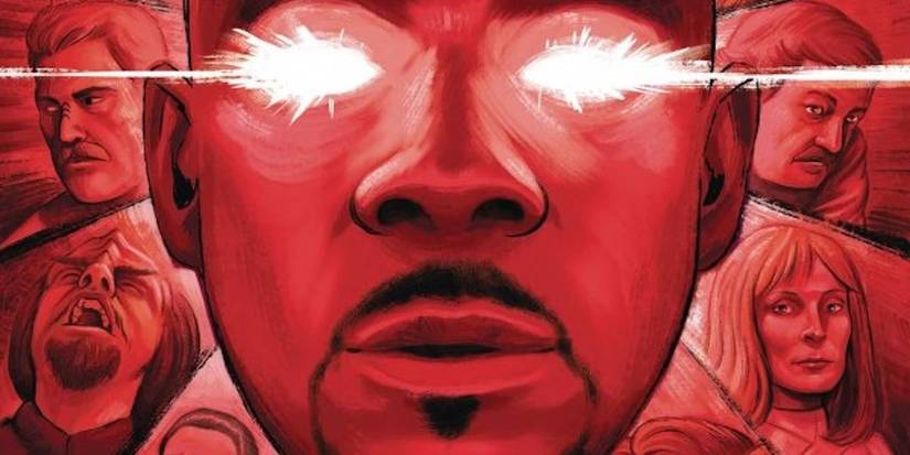 Image of Sisko with glowing eyes.