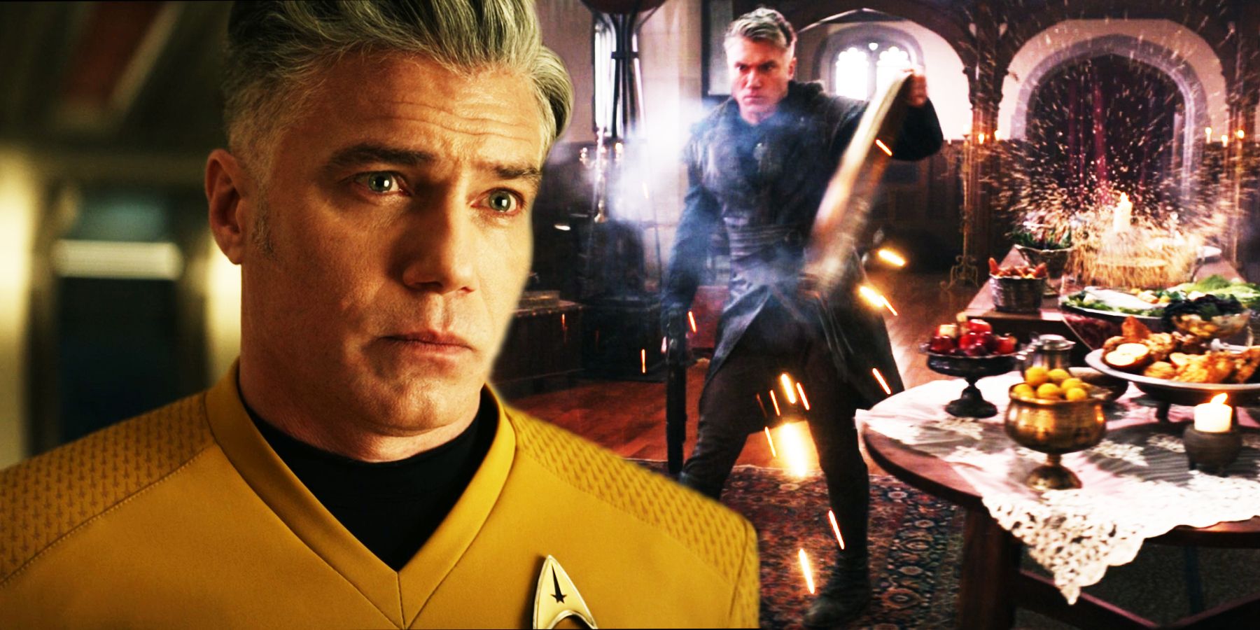 Anson Mount as Captain Pike in Star Trek: Strange New Worlds season 2, episode 4