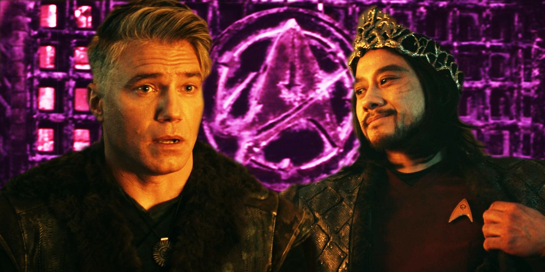 Anson Mount as Captain Christopher Pike and David Huynh as Yeoman Zac Nguyen