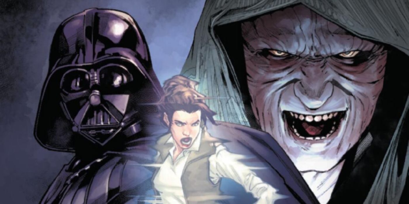 Star Wars: Darth Vader, Emperor Palpatine, & Leia Organa. 