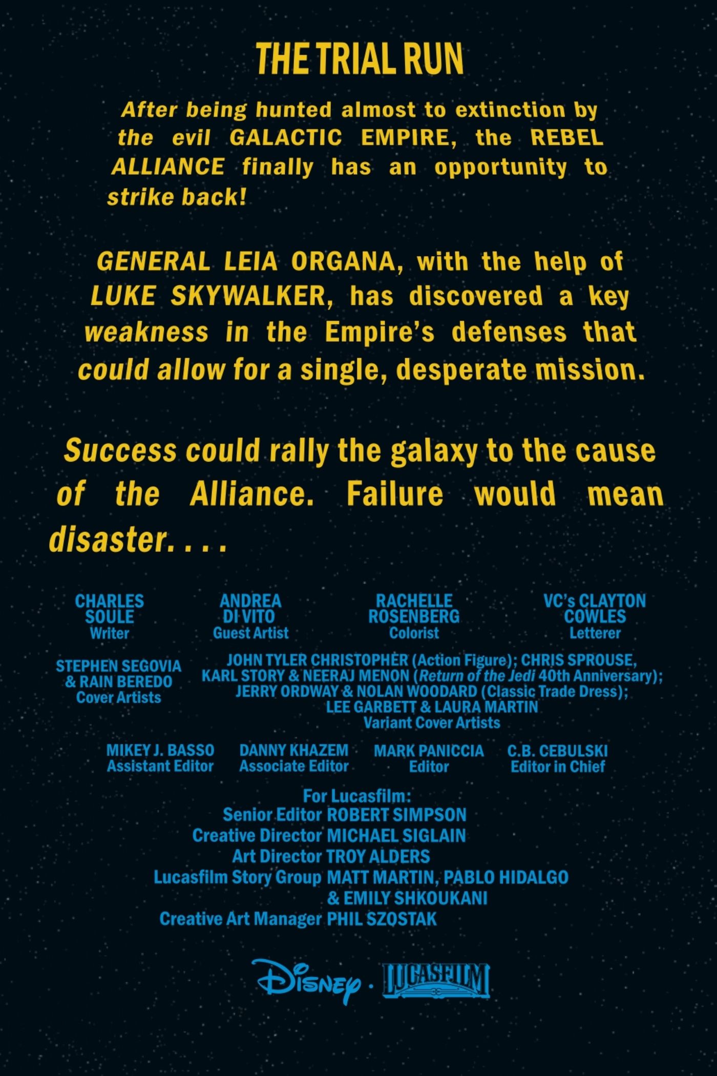 Star Wars #36 opening crawl.