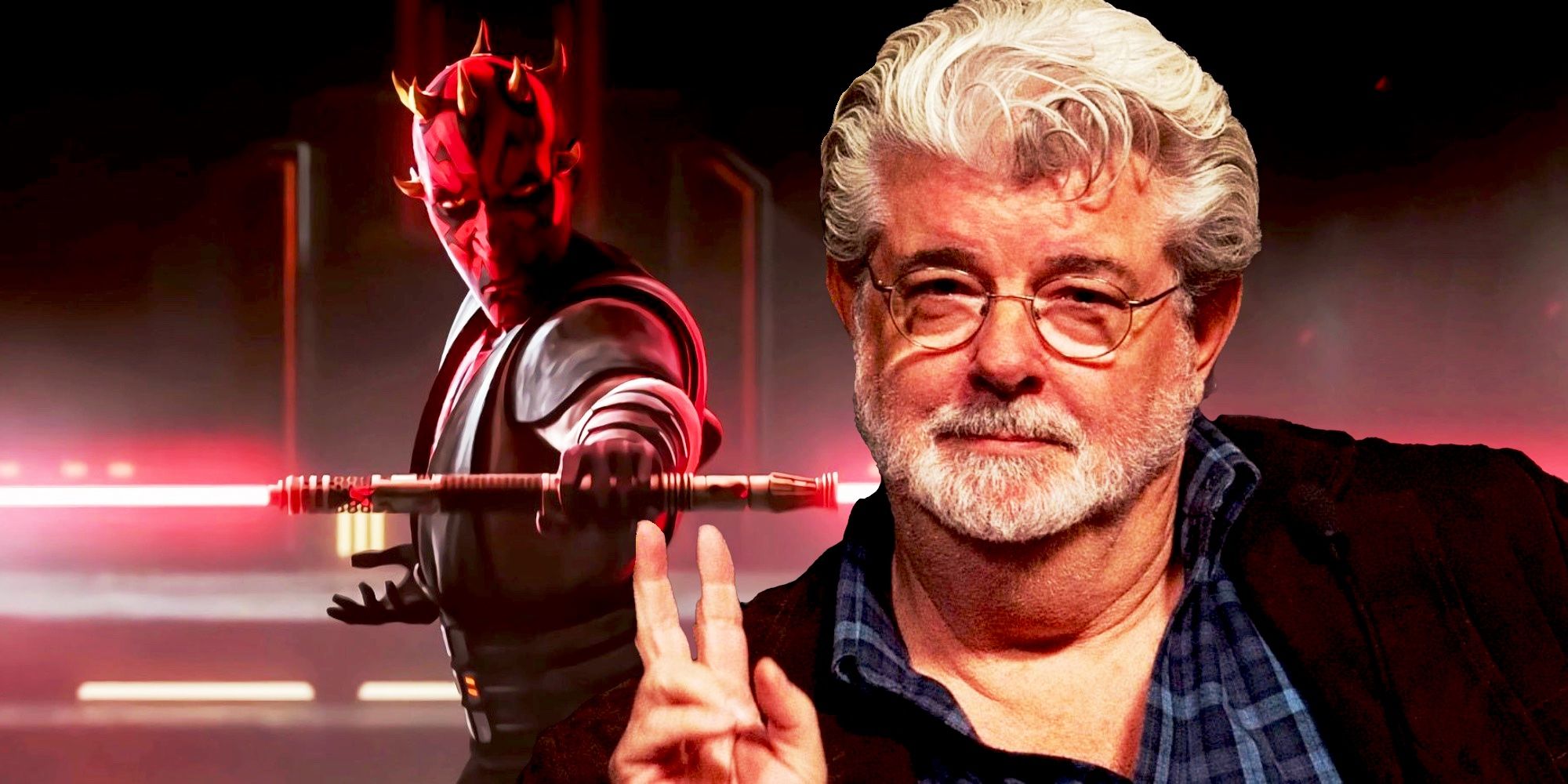 Darth aul and George Lucas
