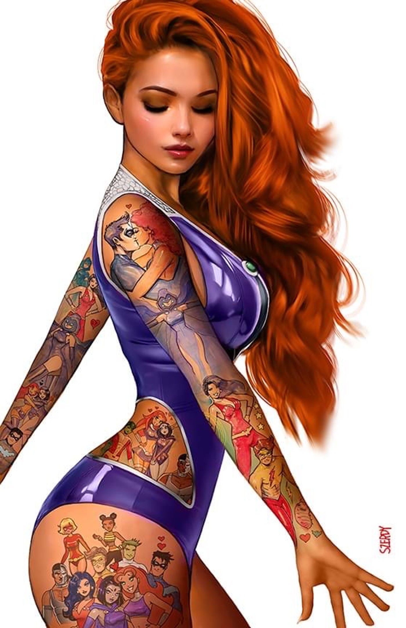 Starfire مغطى بغطاء Tattoos Szerdy Variant