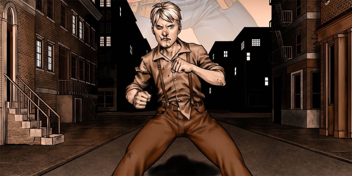Steve Rogers Captain America cover.