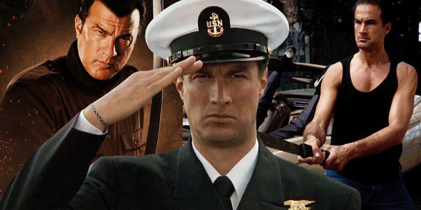 Collage of Steven Seagal in various movies