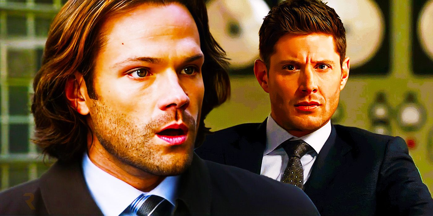 Sam y Dean de traje en Supernatural 