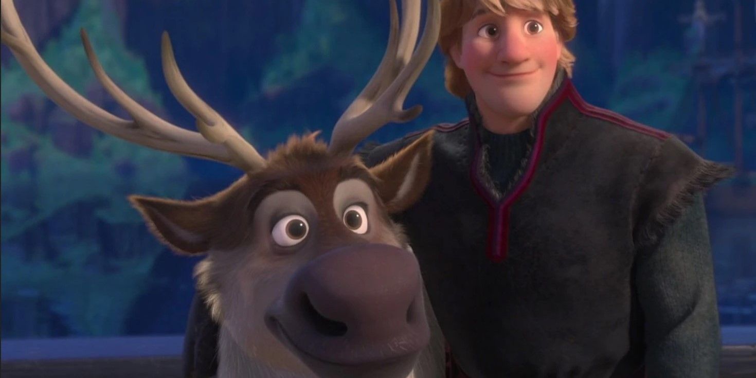 Sven with Kristoff in Frozen