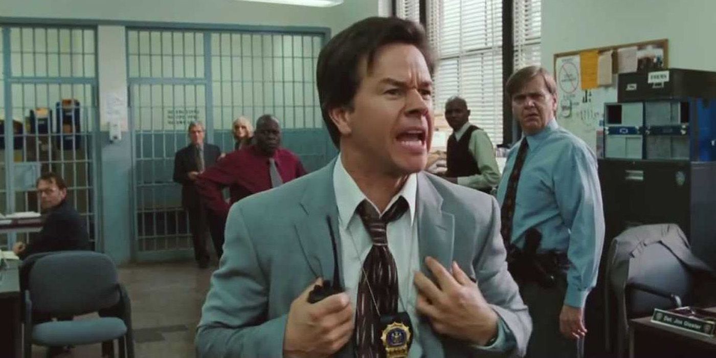 Terry has an outburst in the precinct in The Other Guys.