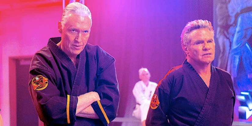 Terry Silver and John Kreese in Cobra Kai