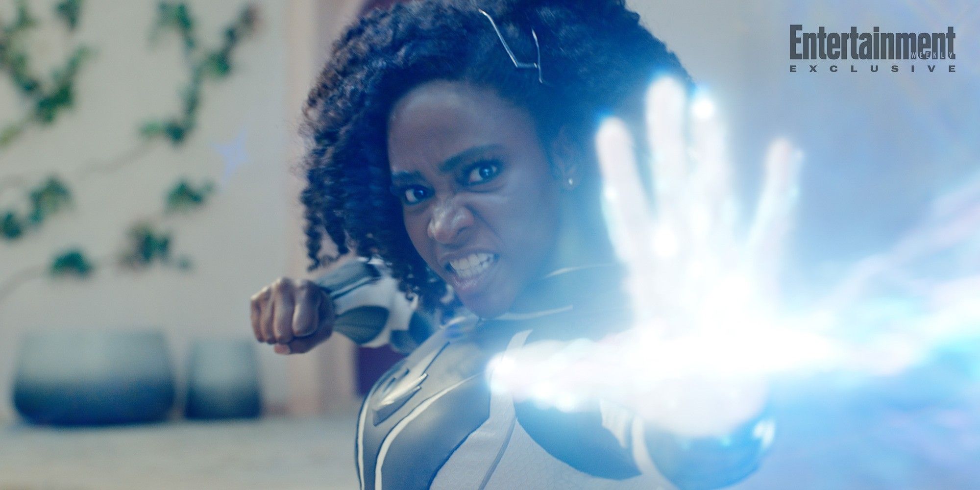 Teyonah Parris As Monica Rambeau Using Her Powers In The Marvels